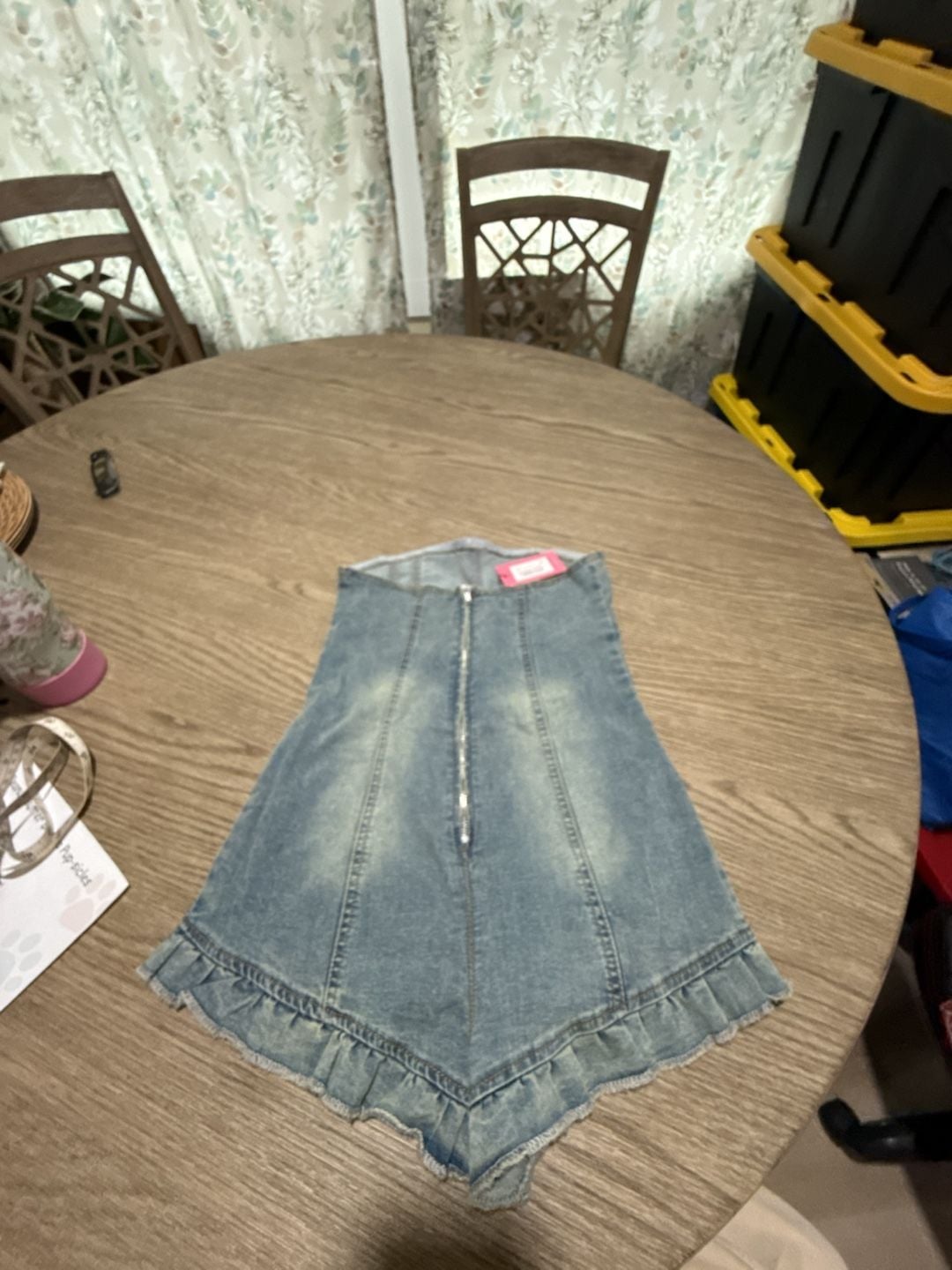 Edikted Winnie Strapless Washed Denim Romper #concert #country #summervibes 4