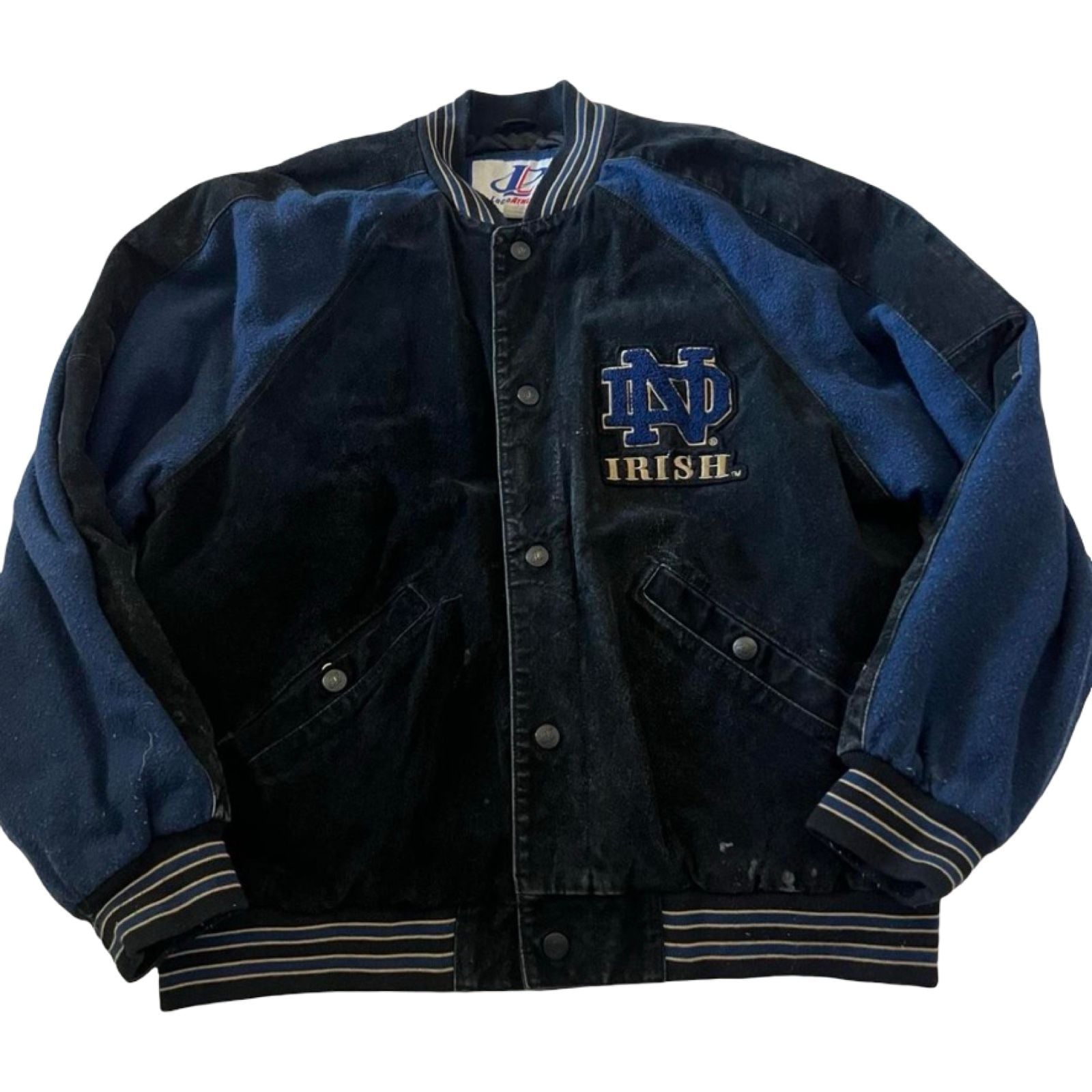 Vintage Logo Athletic Notre Dame Fighting Irish Varsity Jacket 2