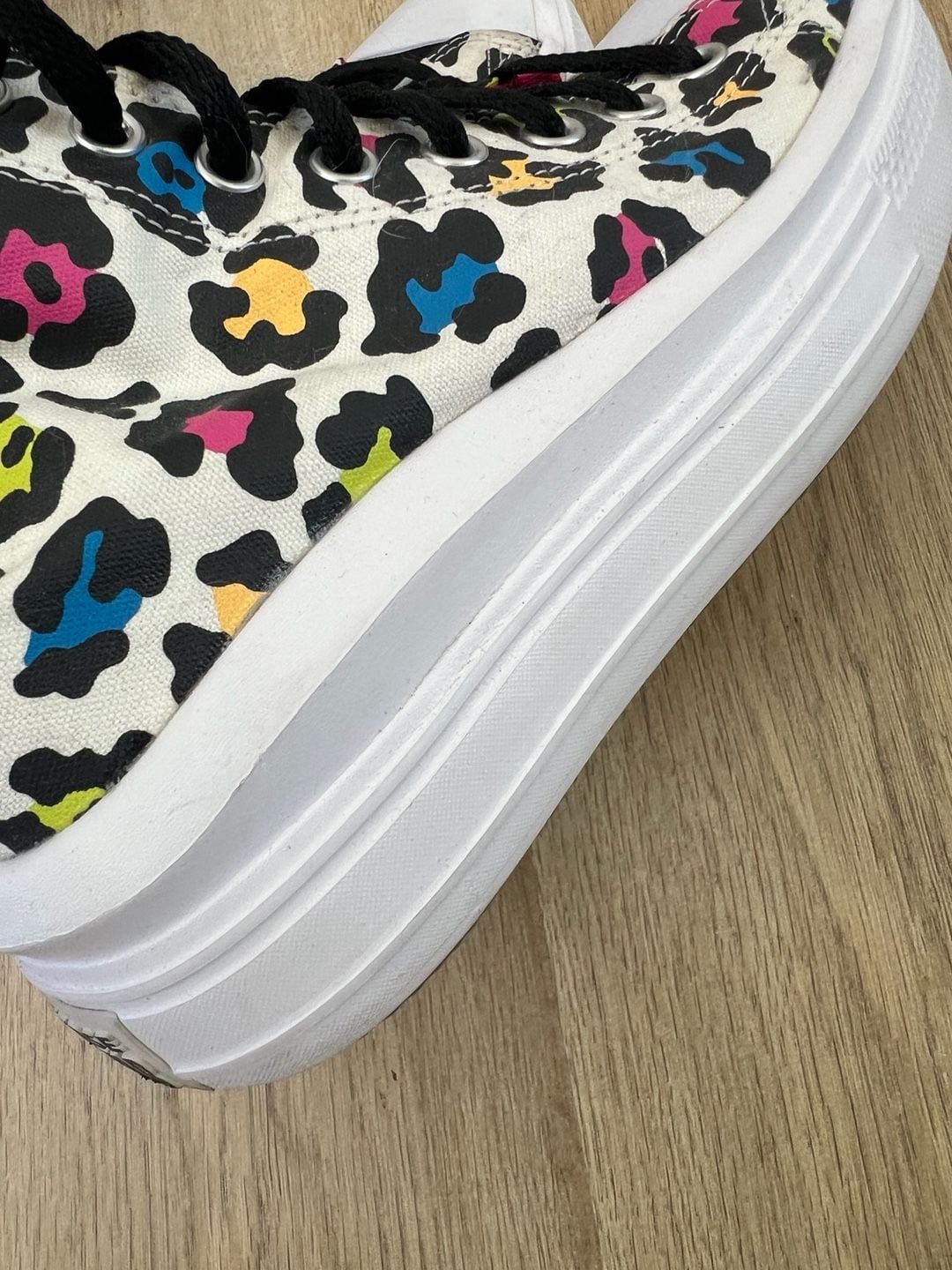 Converse Chuck Taylor All Star Move Hi Platform Sneakers Multicolor Leopard Print 7