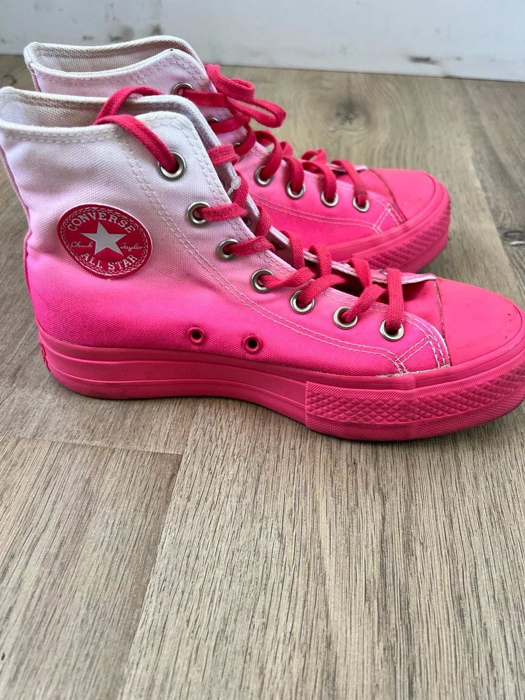 Converse Chuck Taylor All Star Lift High Top Platform Sneakers, Pink Gradient 2