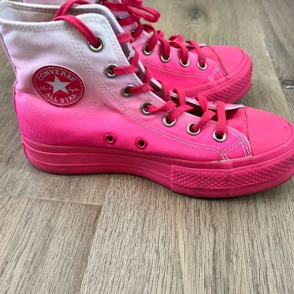 Converse Chuck Taylor All Star Lift High Top Platform Sneakers, Pink Gradient