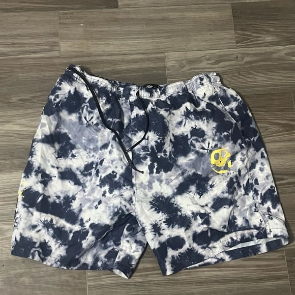 black and white tie dye shorts #tie-dye #summer