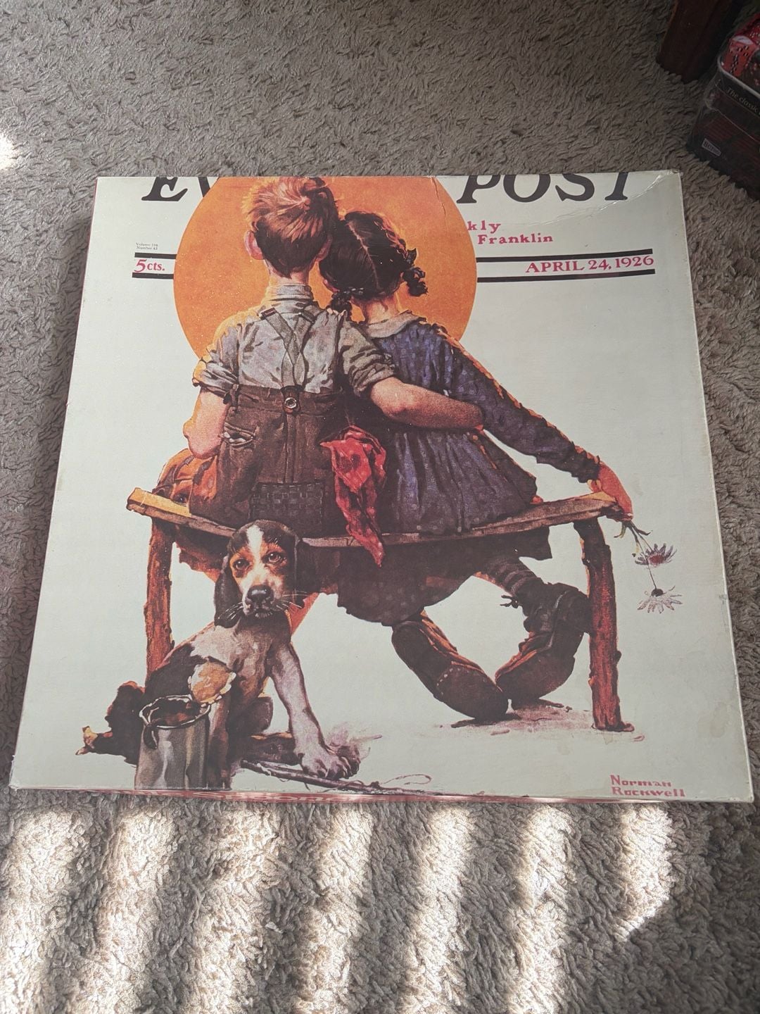 Set of 2 Norman Rockwell The Treasure Collection Jigsaw Puzzles (Little Spooners and The Big One) 2
