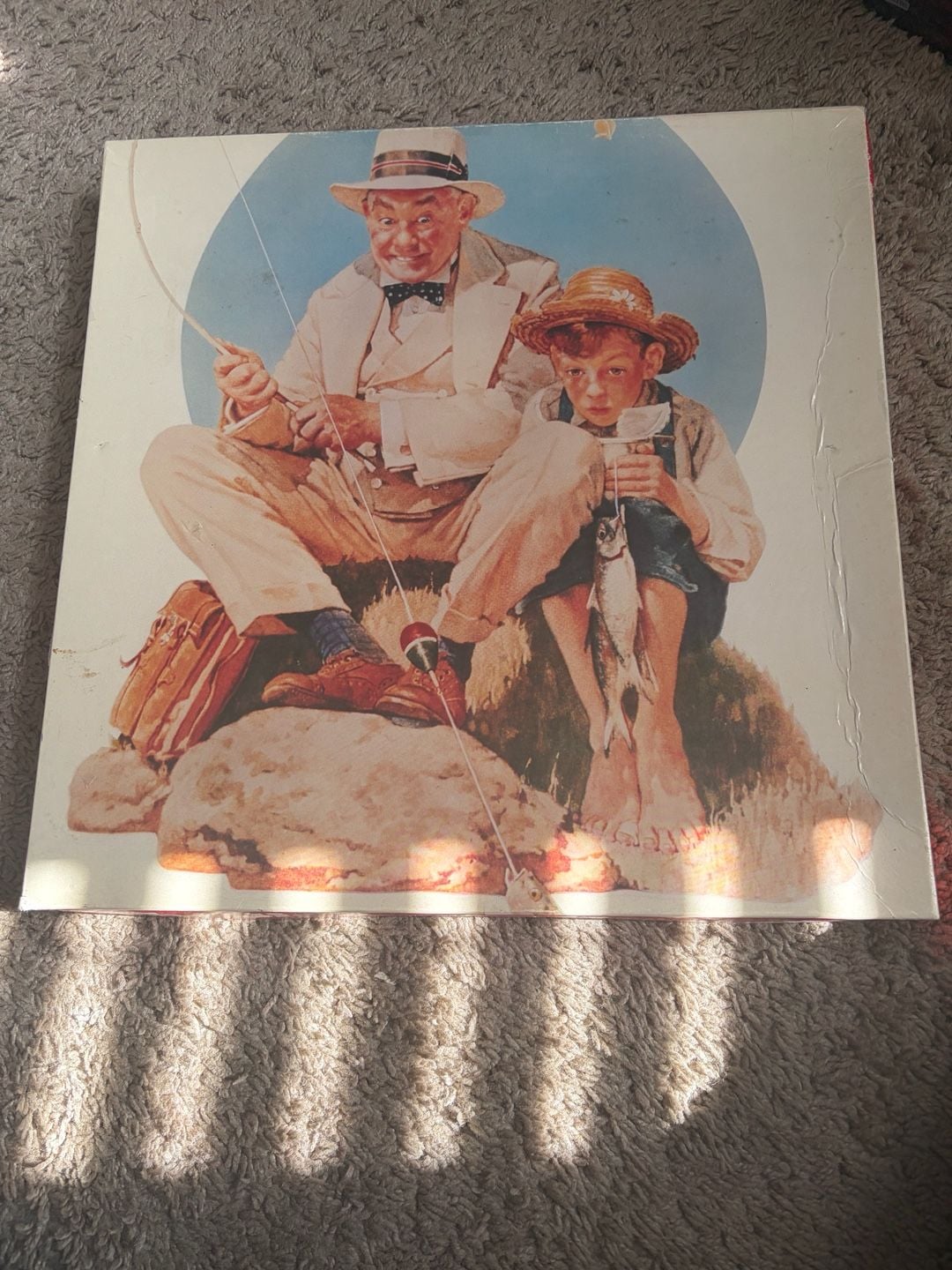 Set of 2 Norman Rockwell The Treasure Collection Jigsaw Puzzles (Little Spooners and The Big One) 3