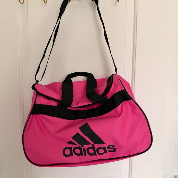 Adidas Diablo Small Duffle Bag in Intense Pink and Black