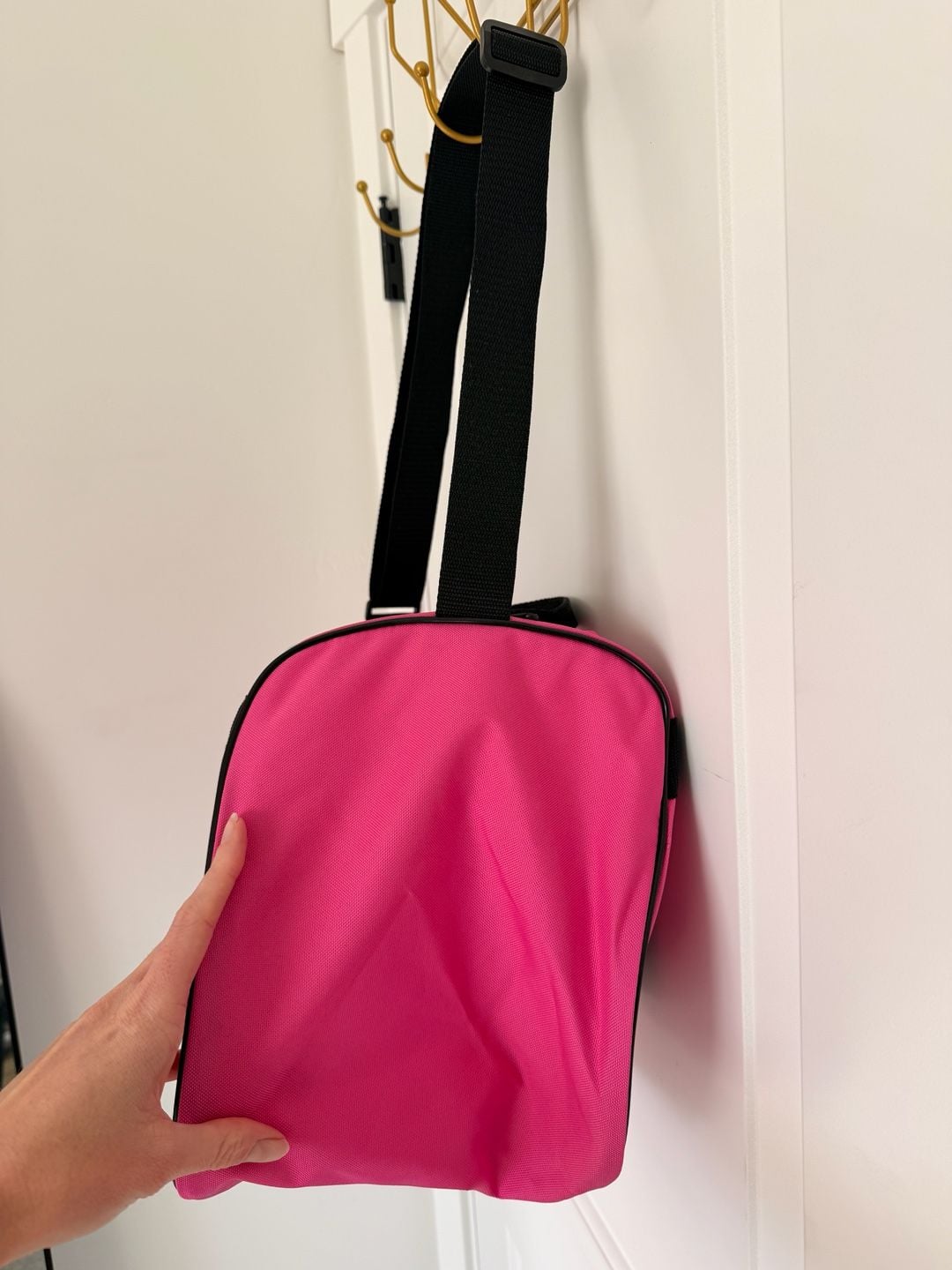 Adidas Diablo Small Duffle Bag in Intense Pink and Black 3
