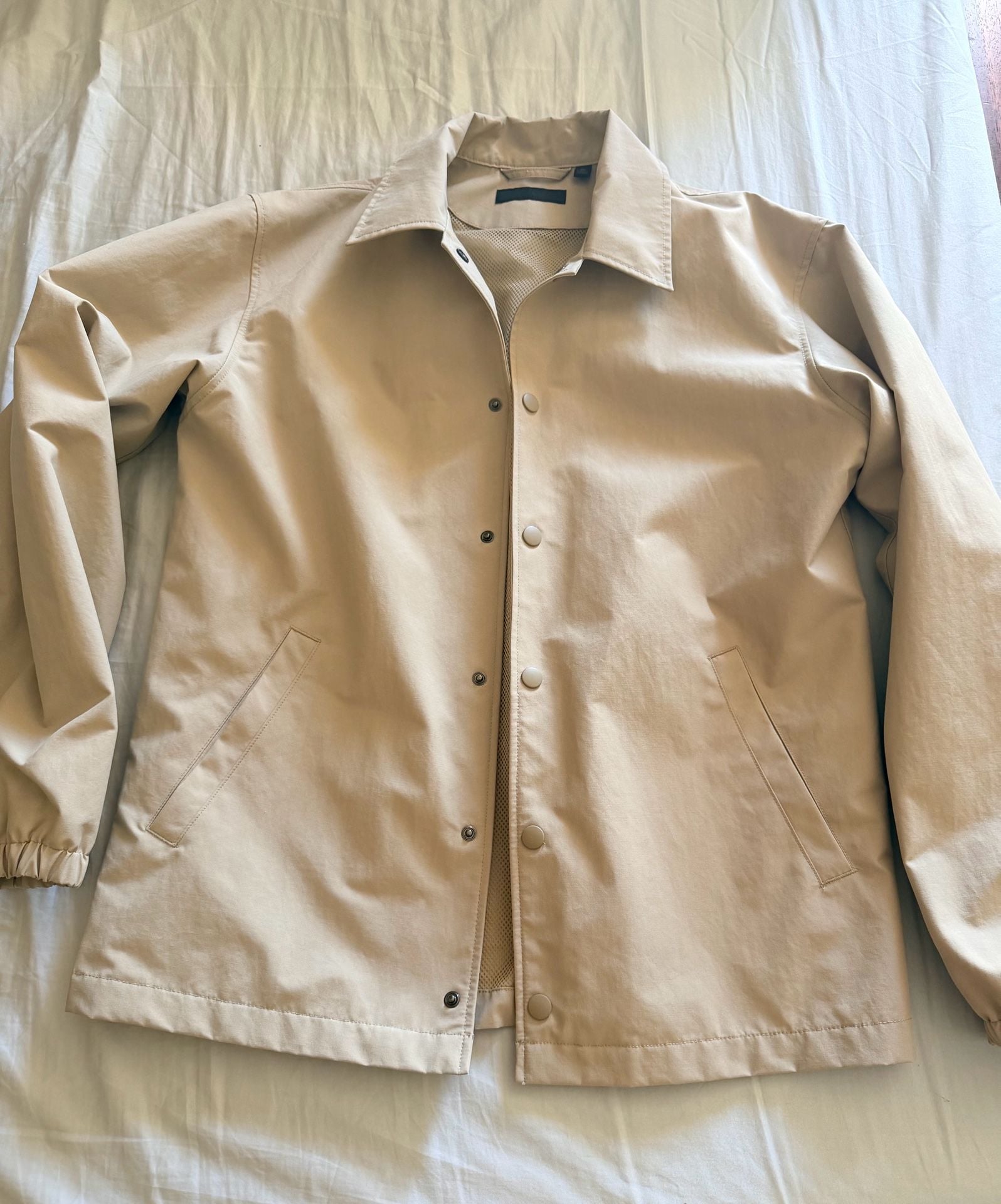 Uniqlo Beige Coach Jacket Men's Lightweight 2