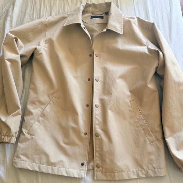 Uniqlo Beige Coach Jacket Men's Lightweight 