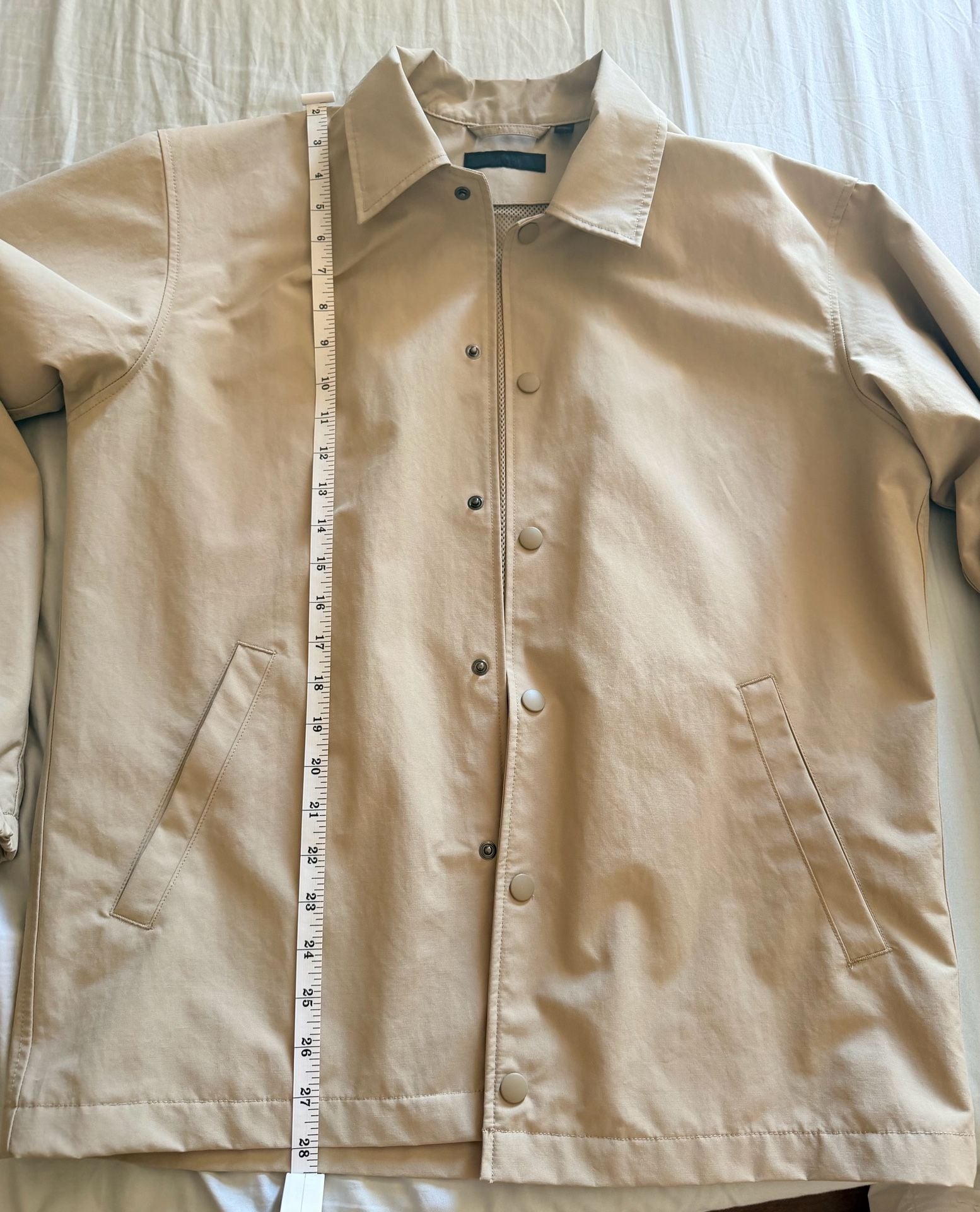 Uniqlo Beige Coach Jacket Men's Lightweight 4
