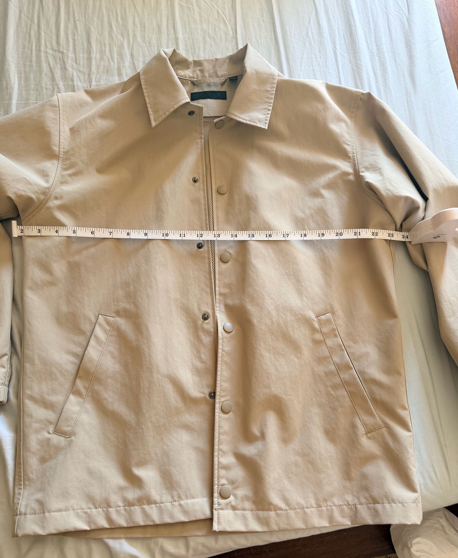 Uniqlo Beige Coach Jacket Men's Lightweight 5