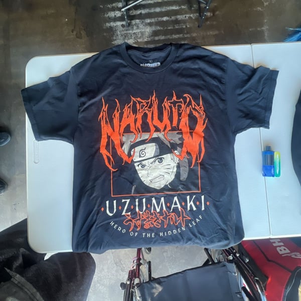 Ripple Junction Naruto Uzumaki Hero of the Hidden Leaf Black T-Shirt