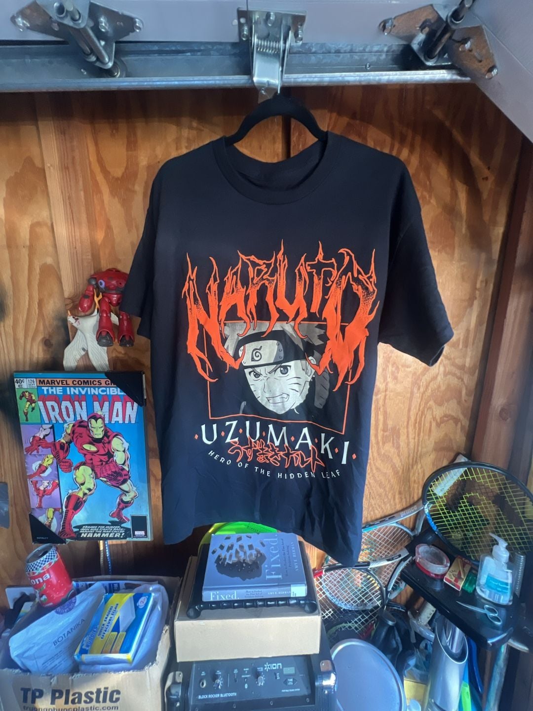 Ripple Junction Naruto Uzumaki Hero of the Hidden Leaf Black T-Shirt 6