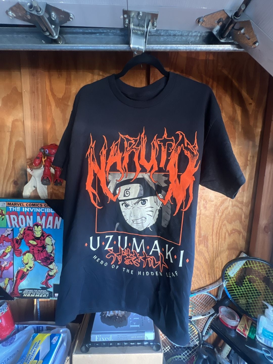 Ripple Junction Naruto Uzumaki Hero of the Hidden Leaf Black T-Shirt 7
