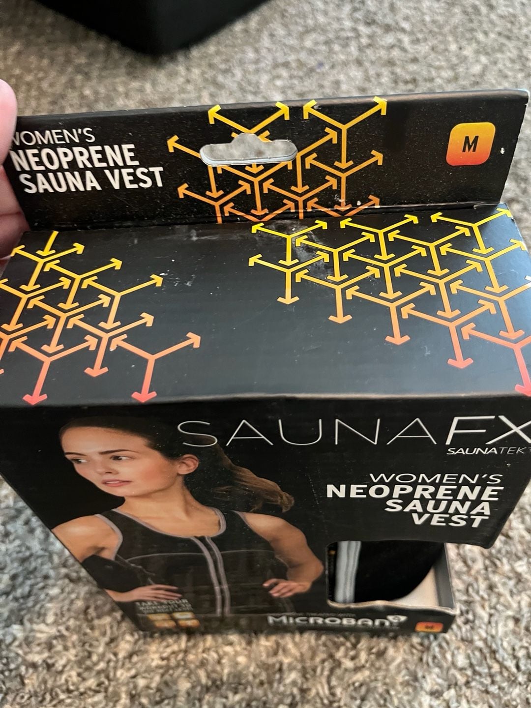 SaunaFX SaunaTek Women's Neoprene Sauna Vest with Microban - Black Combo, Size M 3