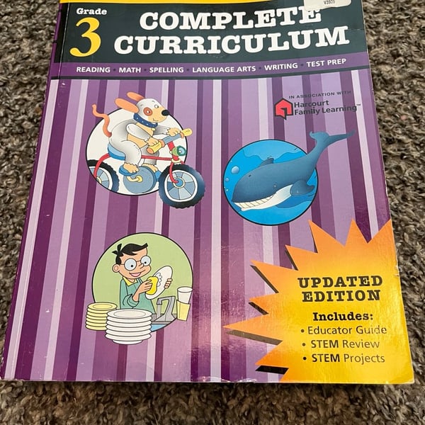 Flash Kids Harcourt Family Learning: Complete Curriculum, Grade 3 (Updated Edition)