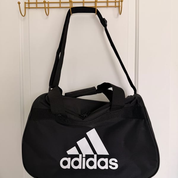 Adidas Diablo Small II Duffel Sports Athletic Black Gym Bag - .com,