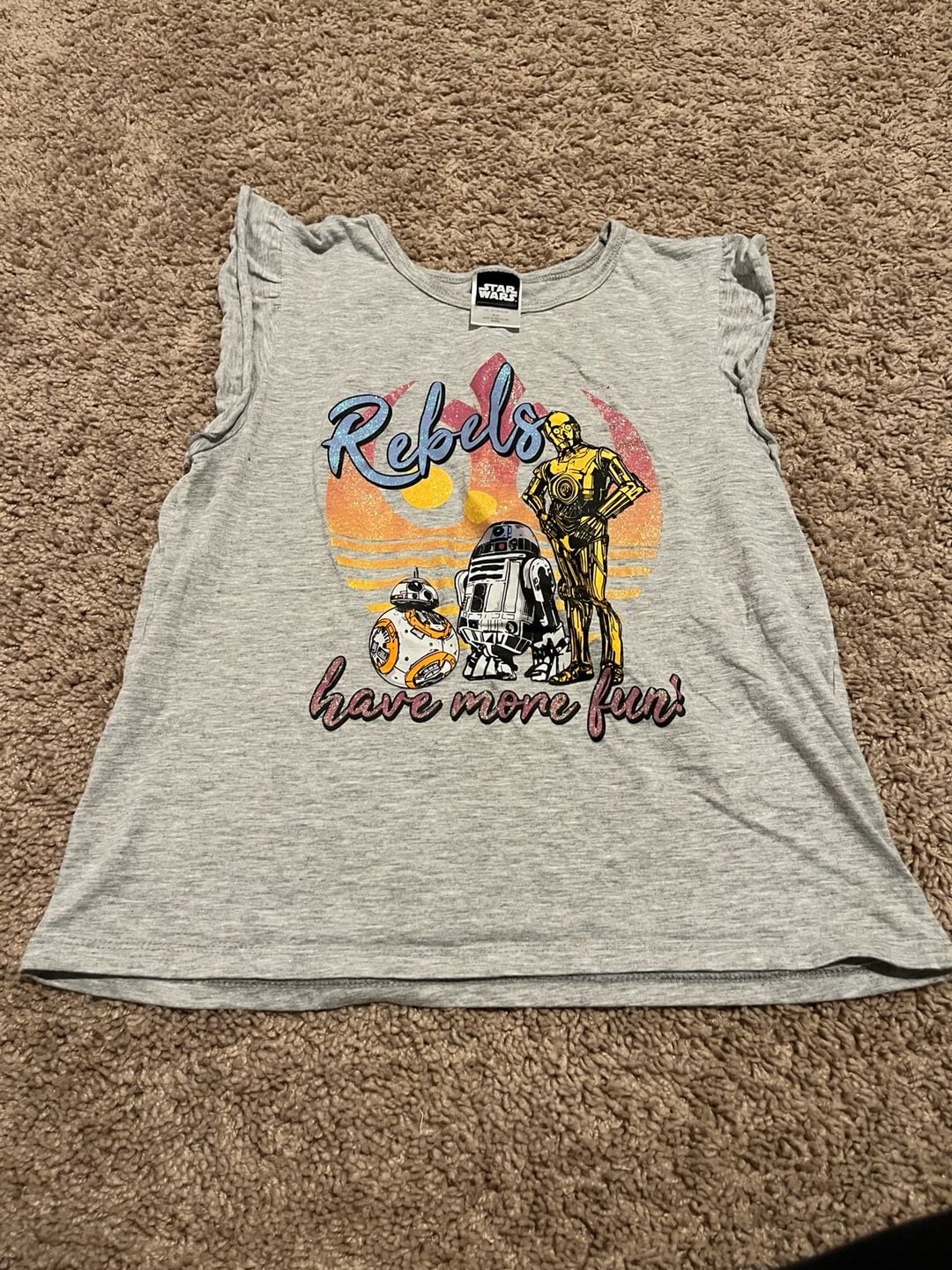 Star Wars Yoda, R2-D2, Princess Leia Girls T-Shirts Pack - Youth Size, Children's Clothing - .com, 1