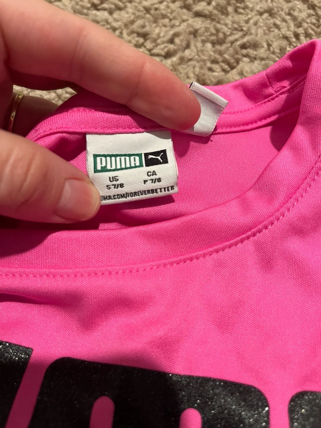 PUMA Youth Shirt, Pink 3