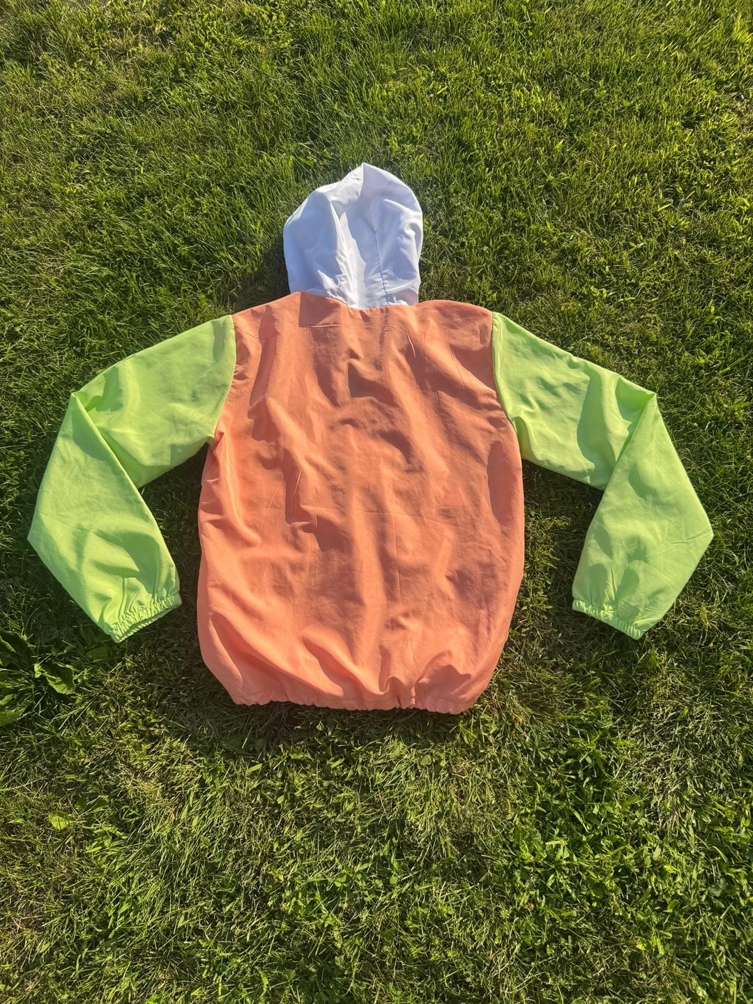 Blackjack 1999 USA Colorblock Quarter Zip Windbreaker Hoodie 4