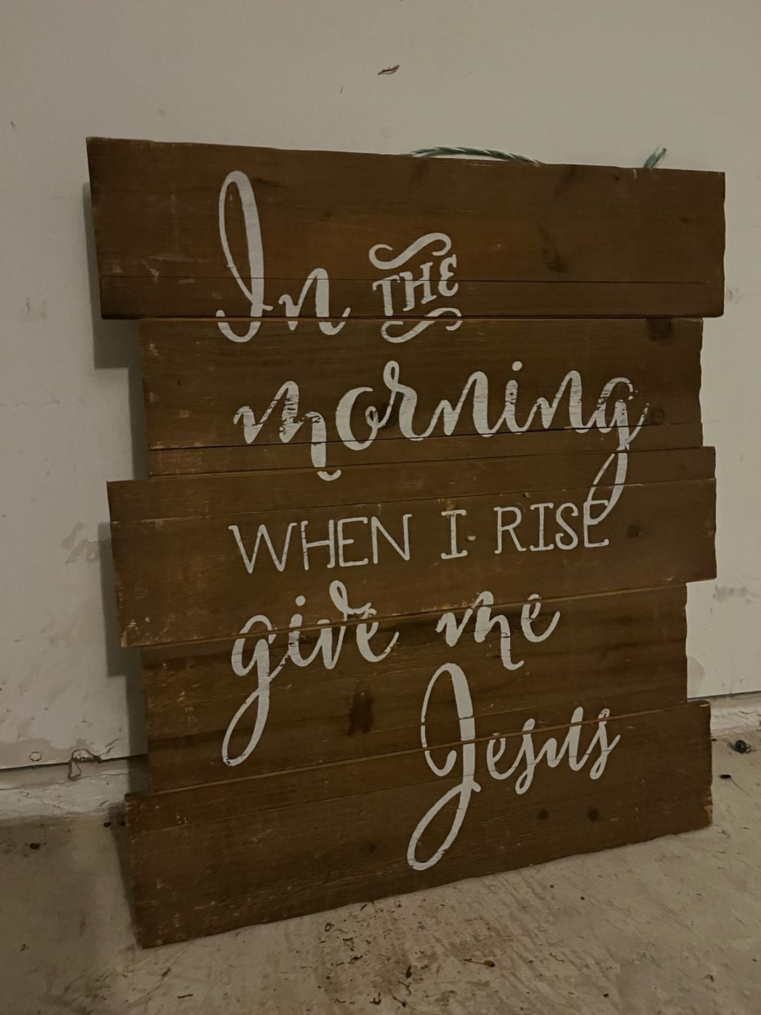 In the Morning When I Rise Give Me Jesus, in the Morning When I Rise Give Me Jesus Sign, Wood Sign, Christian Decor, Wooden Sign, Give Me - , 1
