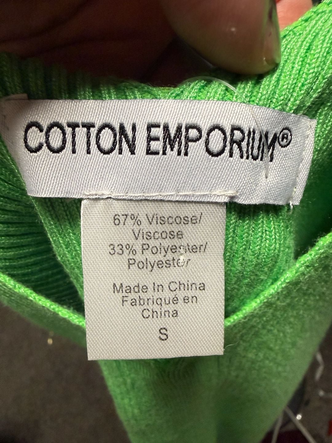 Cotton Emporium V-Neck Ribbed Knit Tank Top with Tie Front Detail 4