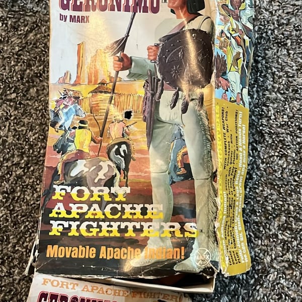 Geronimo Fort Apache Fighters 1974 MARX Best of the West W/Box Complete Set