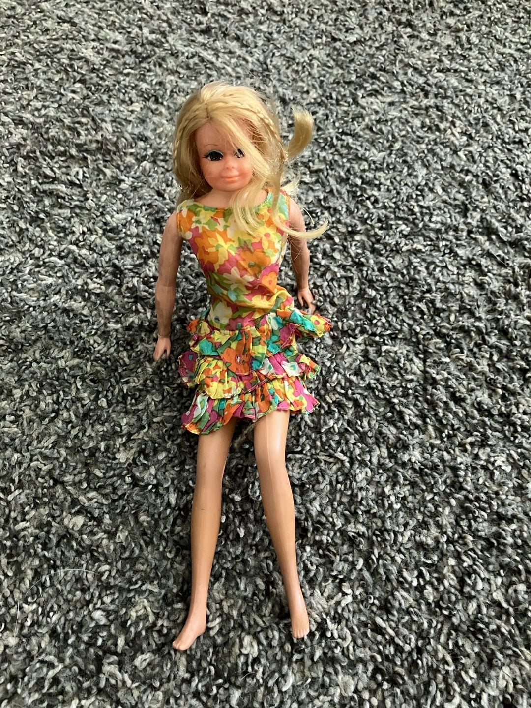 Vintage 1969 Mattel Living Skipper Doll Figure Articulated Rooted Lashes Barbie 1
