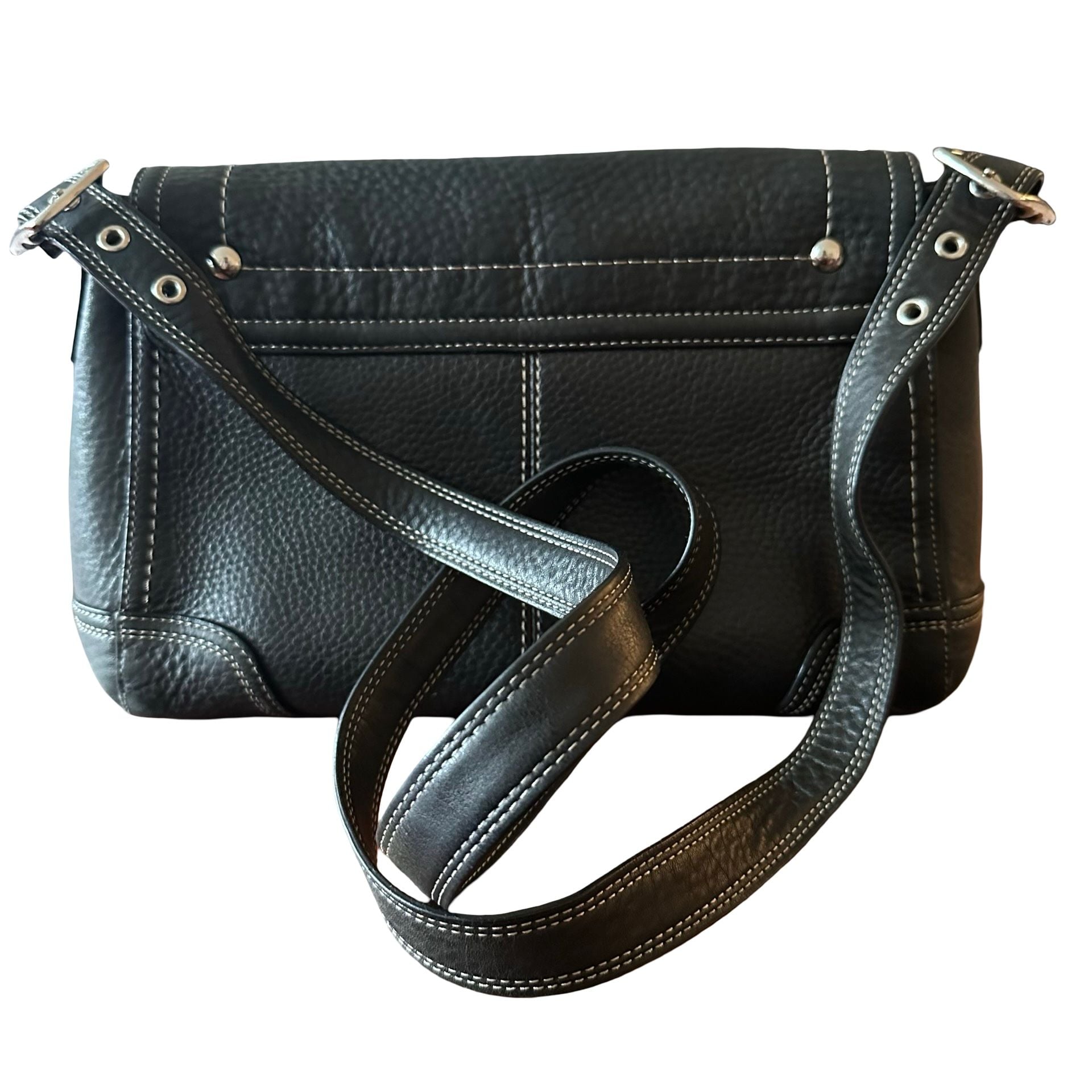 Coach Leather Turnlock Shoulder Bag F13957 3