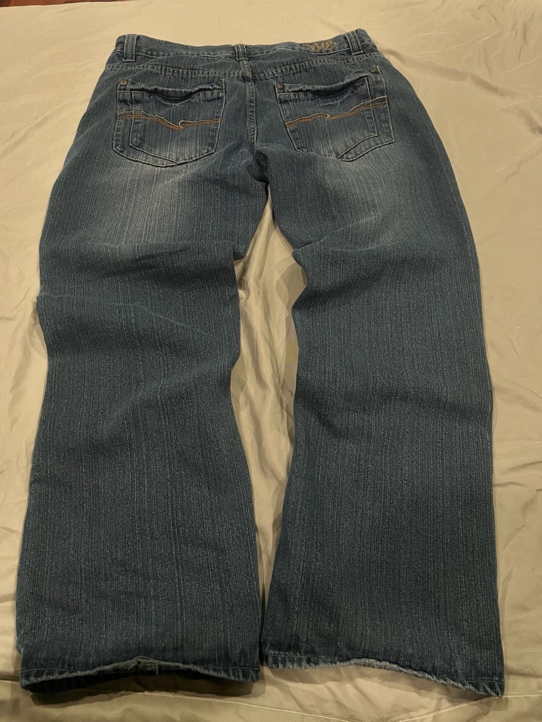 Blue Gear Men's Straight Leg Denim Jeans, Size 38x32 2