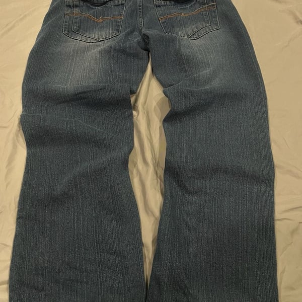 Blue Gear Men's Straight Leg Denim Jeans, Size 38x32