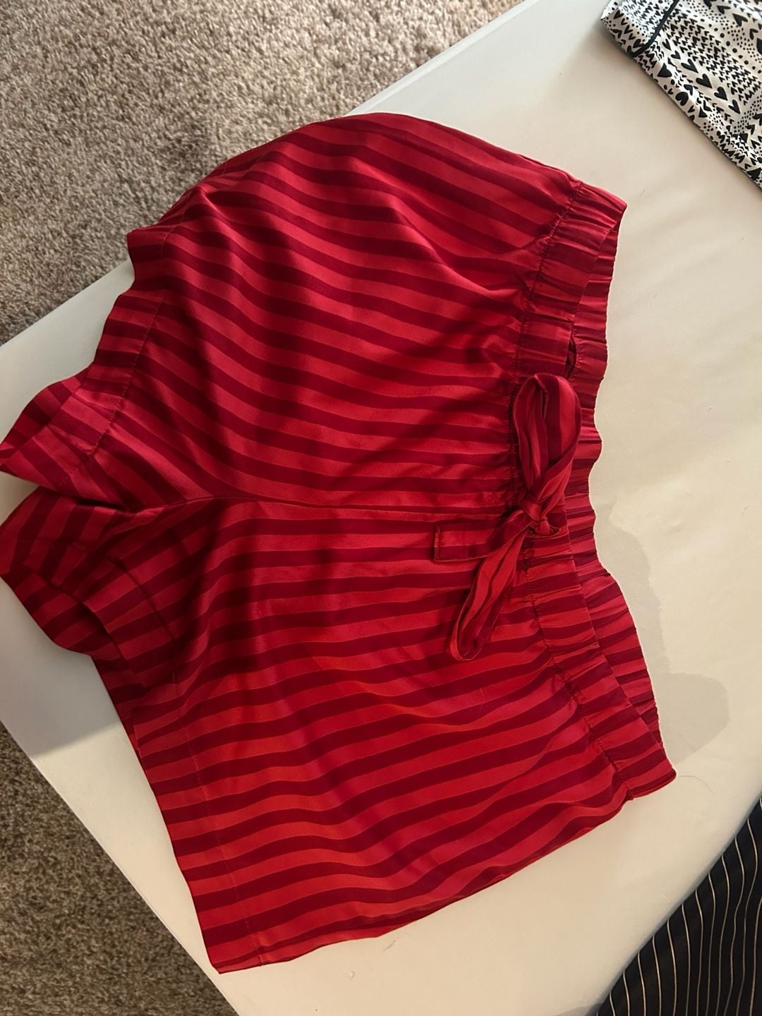 Victoria's Secret Satin Striped Pajama Shorts 1