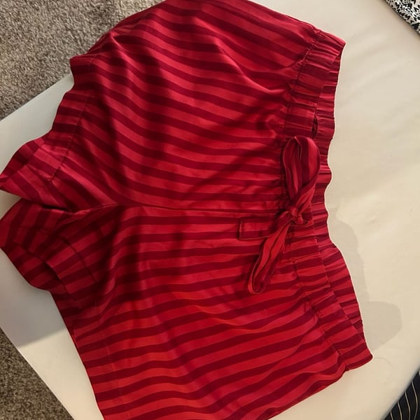 Victoria's Secret Satin Striped Pajama Shorts