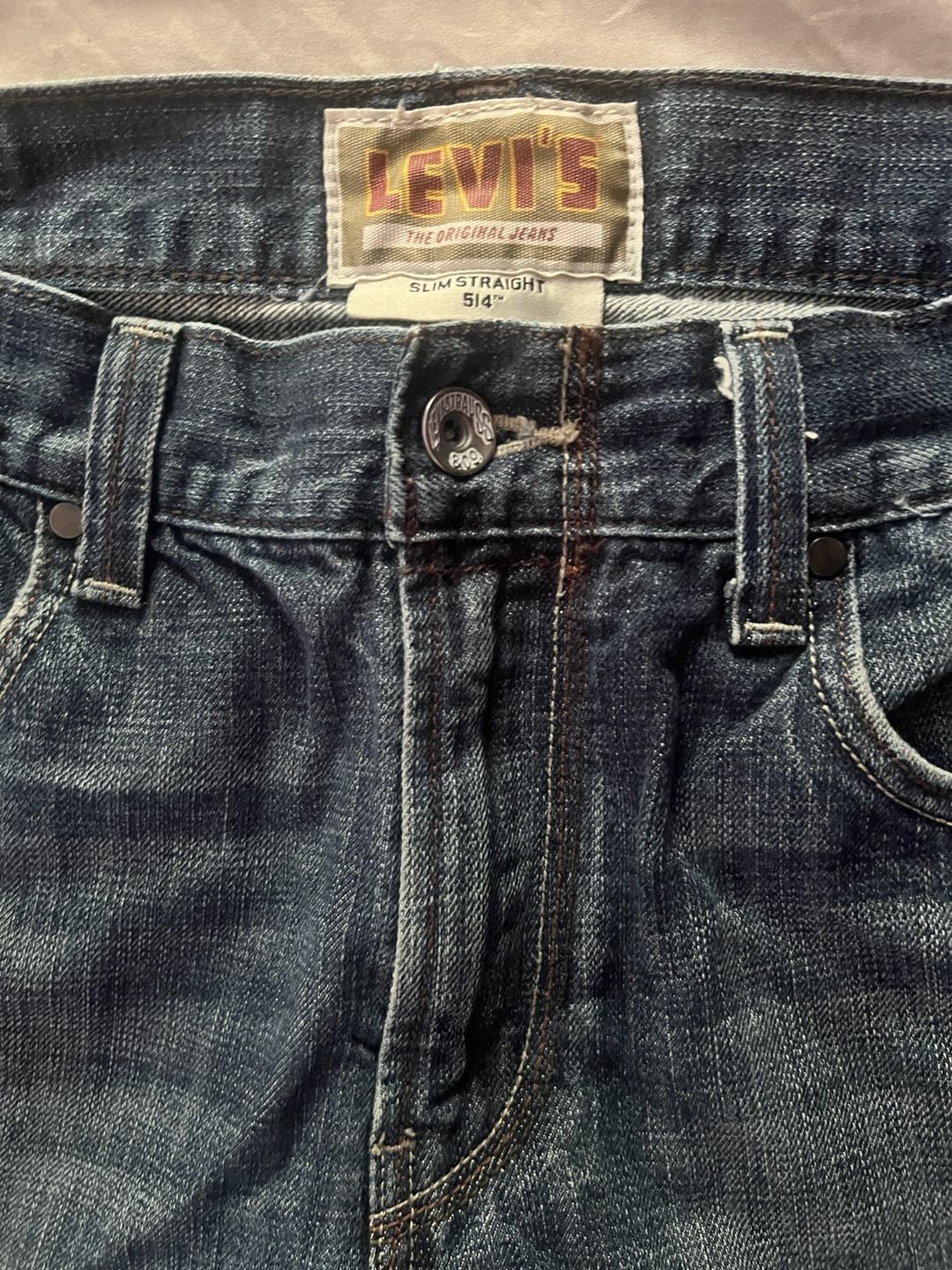 Levi's 514 Slim Straight Men's Jeans with Flap Pockets W34 L30 4