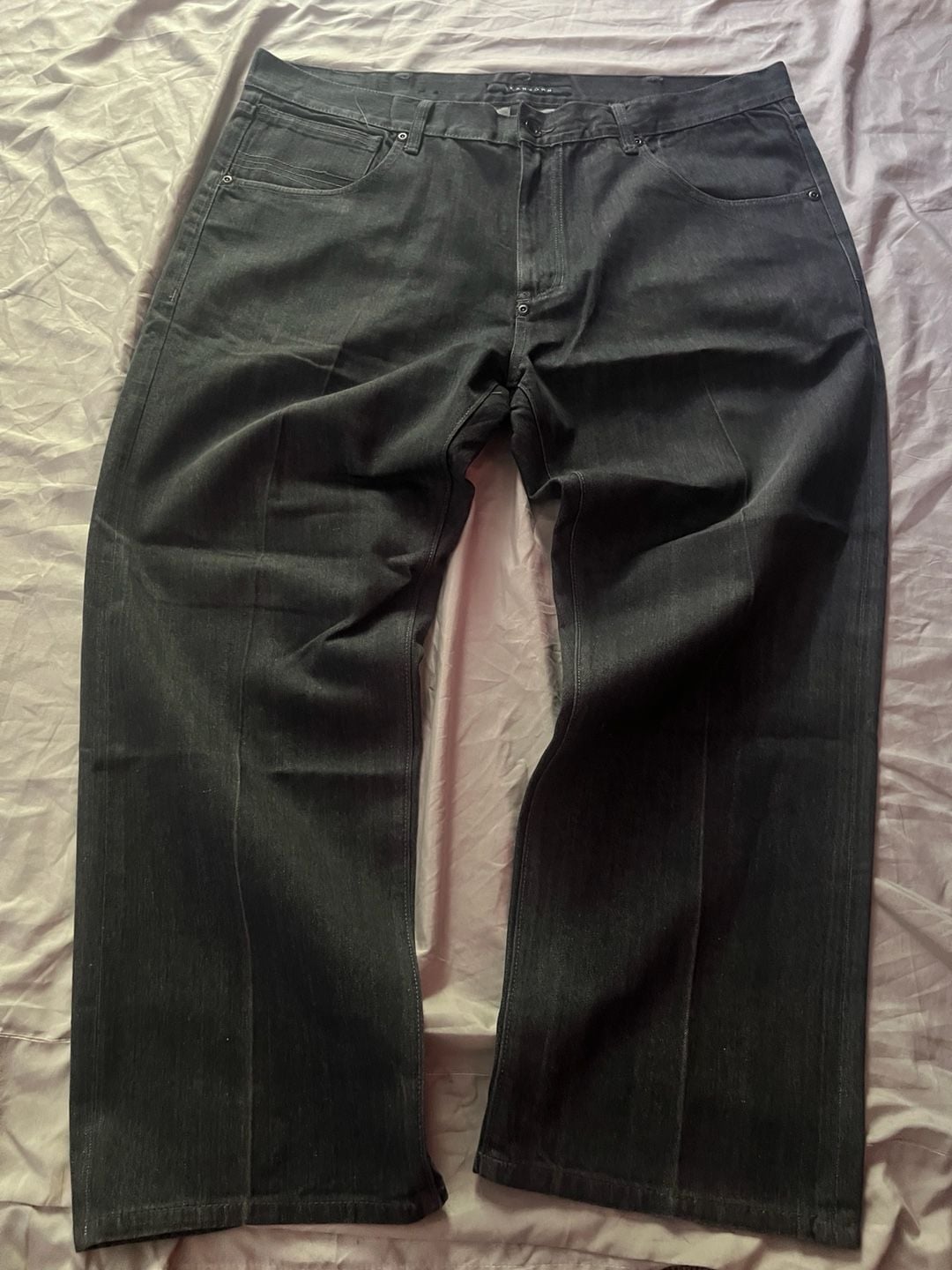 Sean John y2k Men's Black Straight Leg Denim Jeans Size 42 3