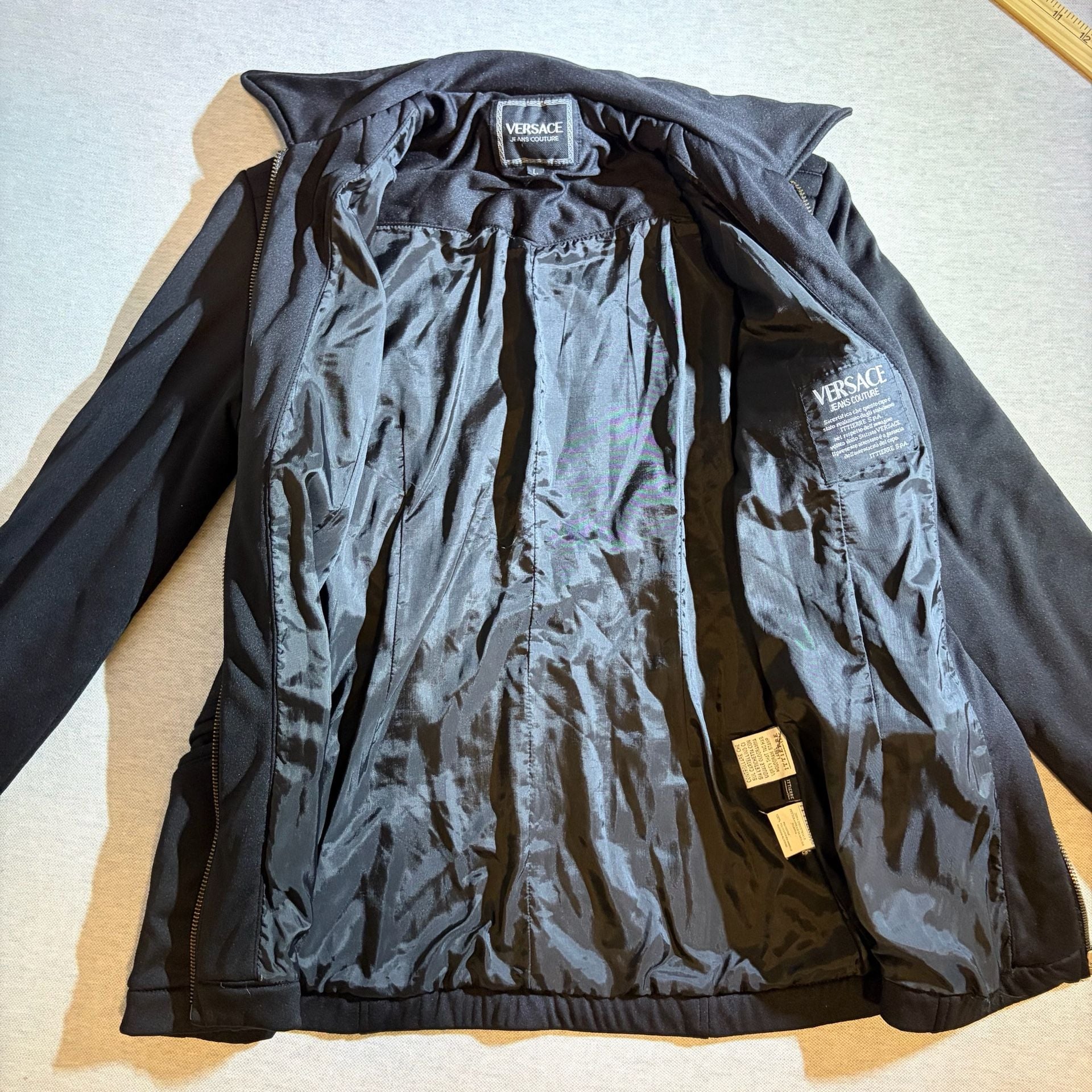 Versace Jeans Couture Full-Zip Medusa Head Logo Black Jacket 7