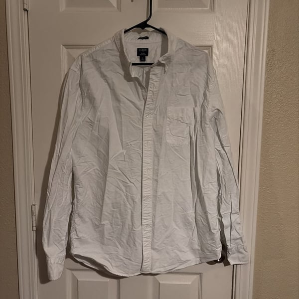 J.Crew Men's Flex Oxford Long Sleeve Button-Up Shirt