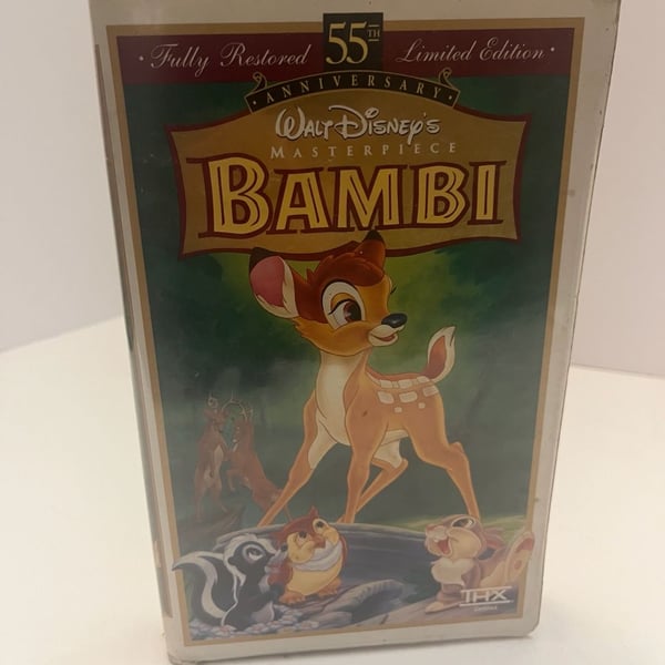 Walt Disney's Bambi 55th Anniversary Limited Edition Masterpiece VHS
