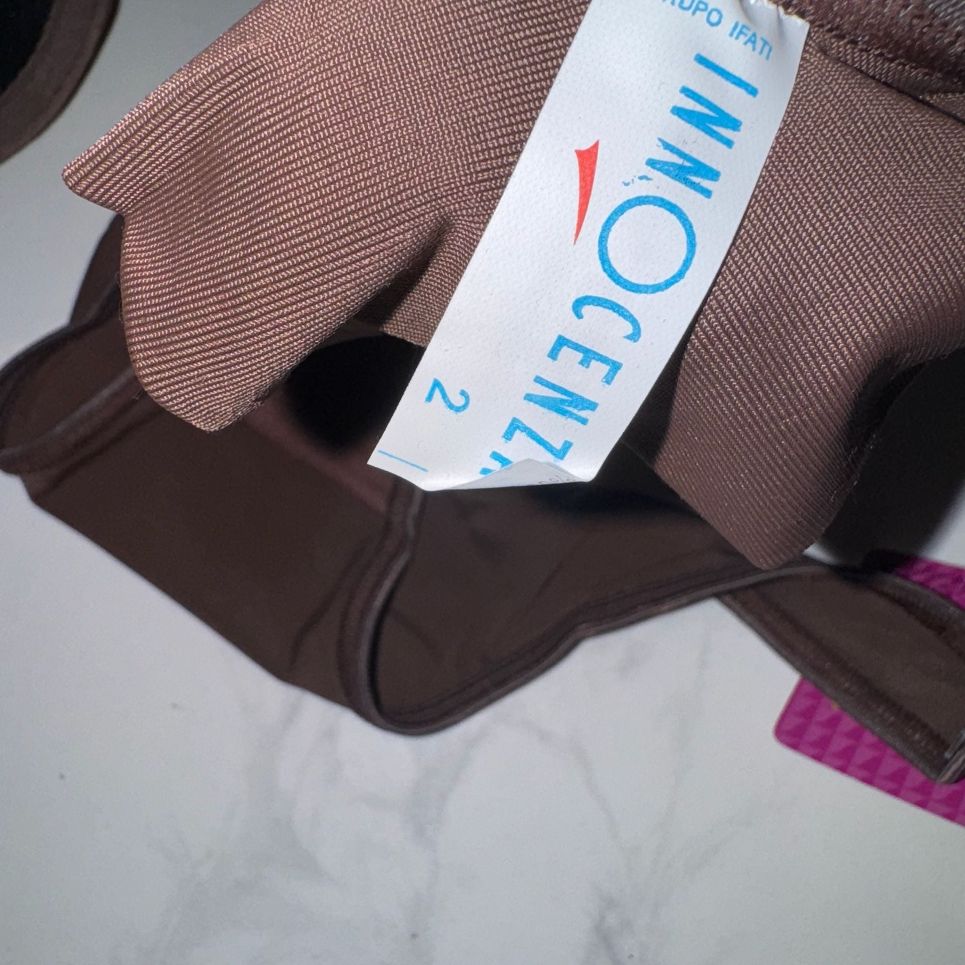 Innocent Lingerie Two-Piece Brown Bra and Thong Set 34B and Small NWT 11
