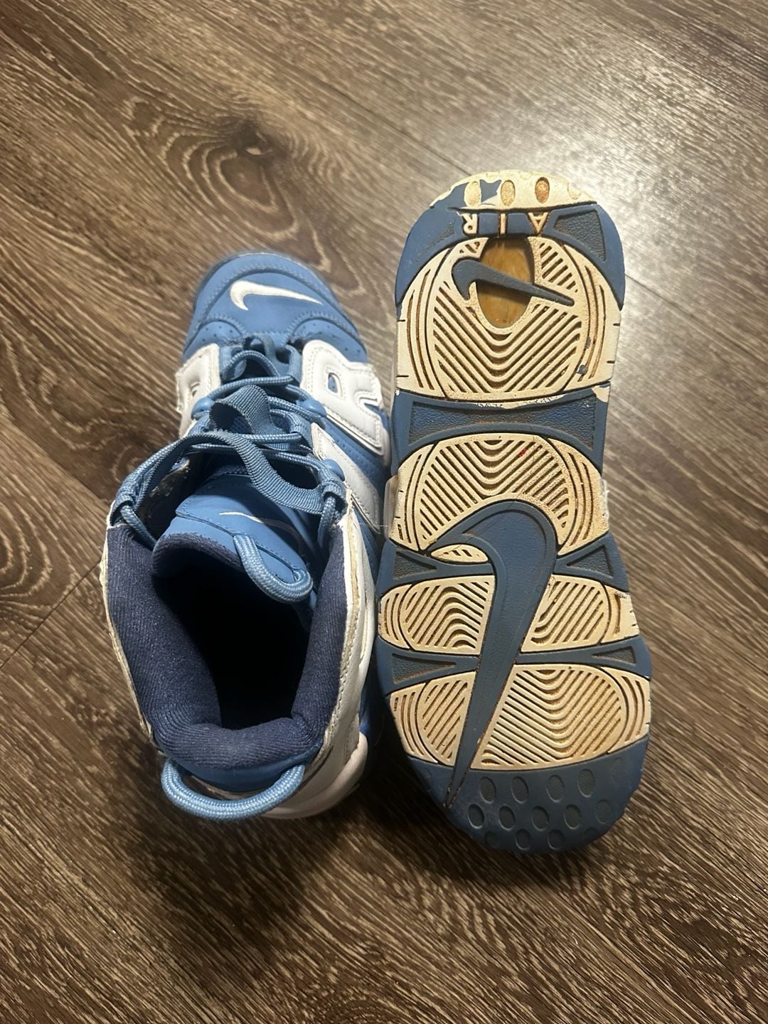 Size 9.5- Nike Air More Uptempo University Blue 2017 7