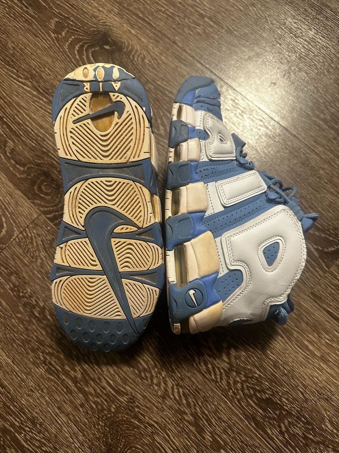 Size 9.5- Nike Air More Uptempo University Blue 2017 9