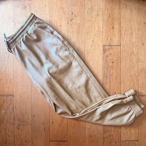 Bagatelle Collection Faux Leather Jogger Pants