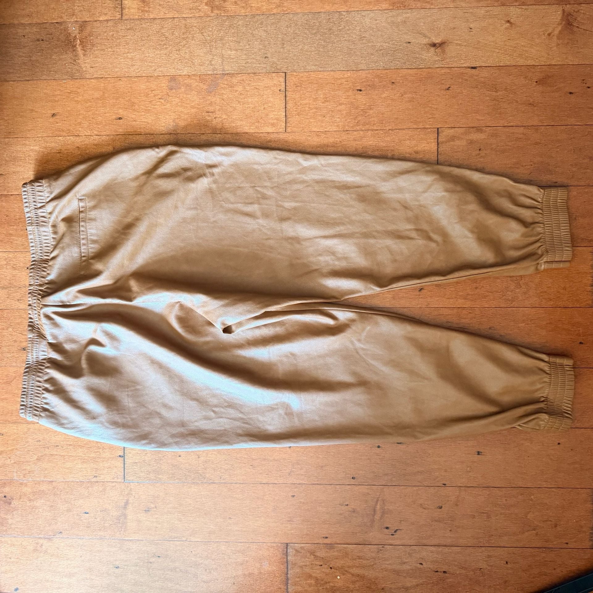 Bagatelle Collection Faux Leather Jogger Pants 7