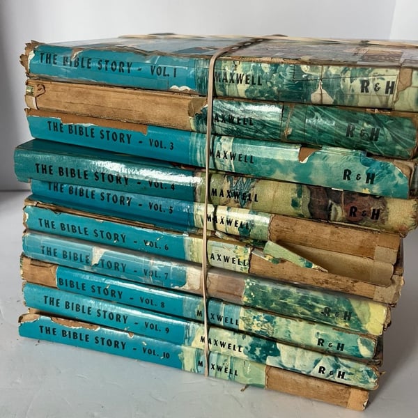The Bible Story by Arthur S. Maxwell, 10-Volume Hardcover Set (1953-1957)