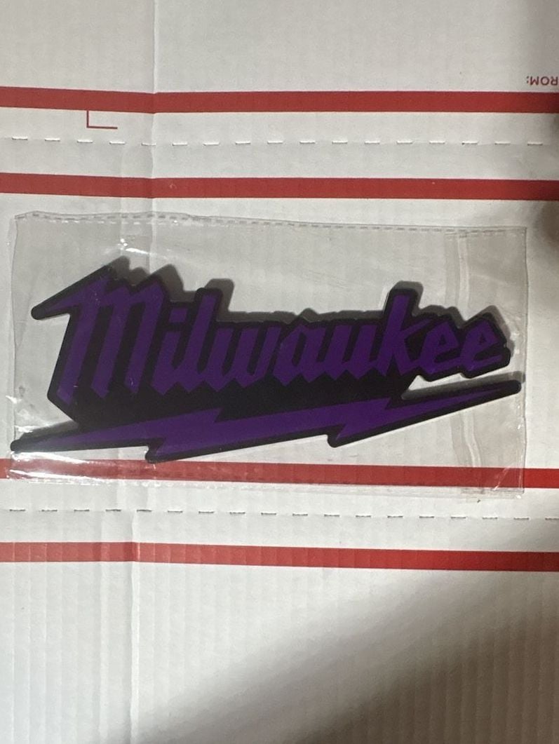Premium Quality Milwaukee Tools Logo Magnet 3D Plastic Emblem Tool Box Magnet 1