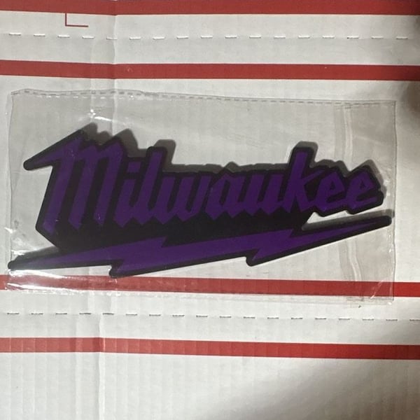 Premium Quality Milwaukee Tools Logo Magnet 3D Plastic Emblem Tool Box Magnet