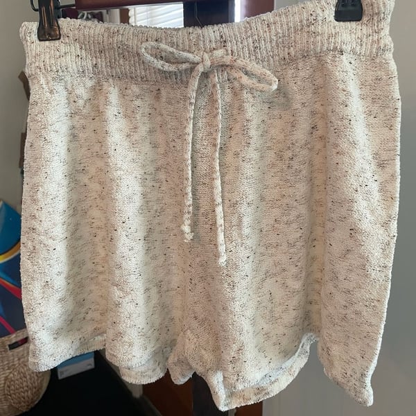 Paper Crane Speckled Knit Drawstring Lounge Shorts