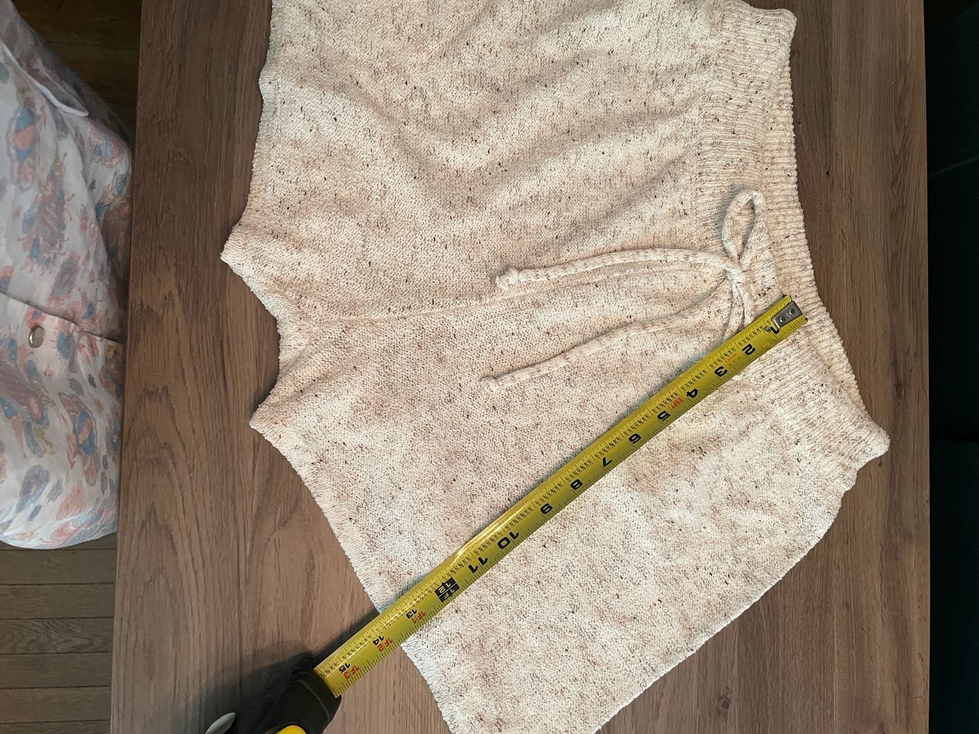 Paper Crane Speckled Knit Drawstring Lounge Shorts 4