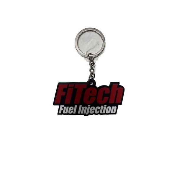 FiTech Fuel Injection Rubber Logo Keychain
