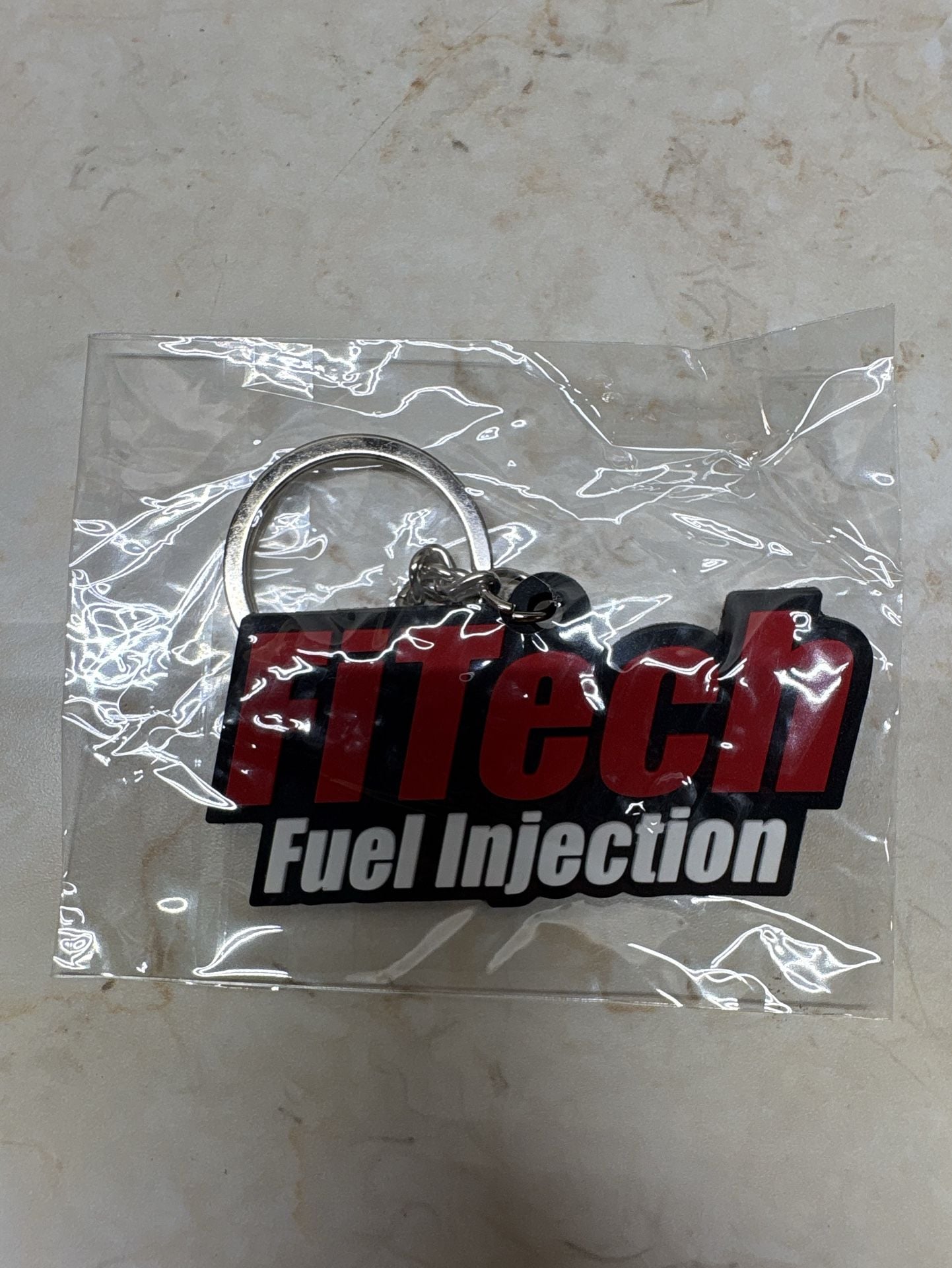 FiTech Fuel Injection Rubber Logo Keychain 2
