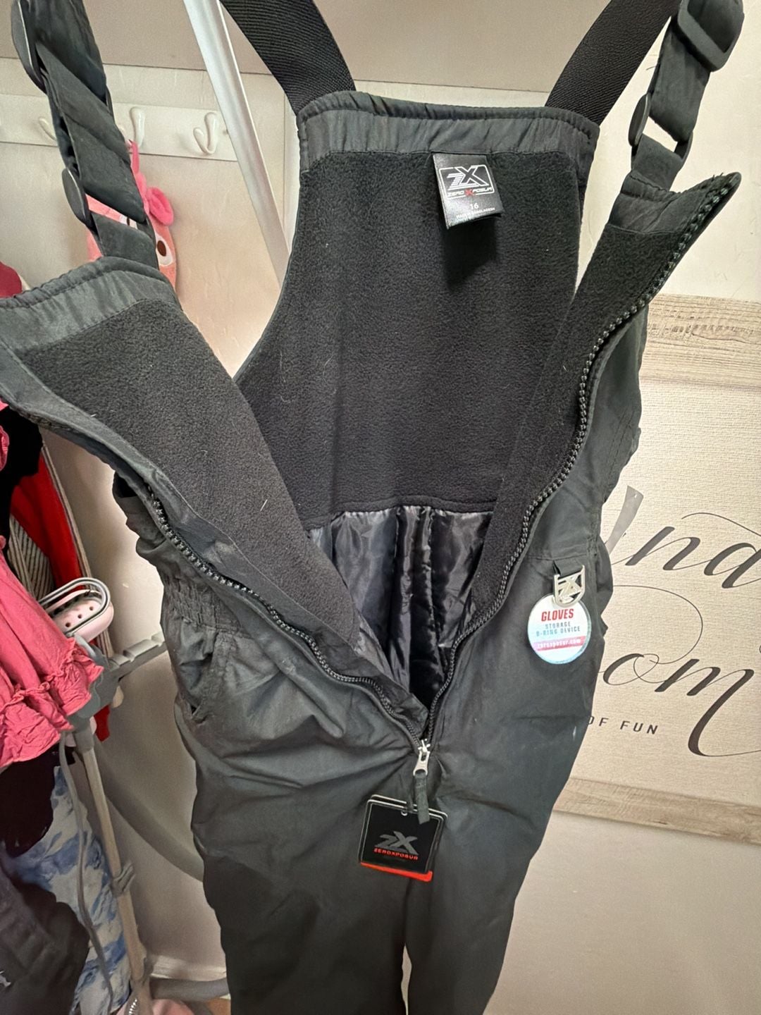 ZeroXposur Juvi Bib Snow Pants Black 11